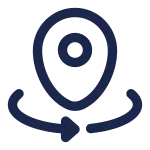 Map Point Rotate SVG Icon